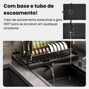 Escorredor de Louças 2 Andares em Aço Carbono – Porta-Copos e Talheres